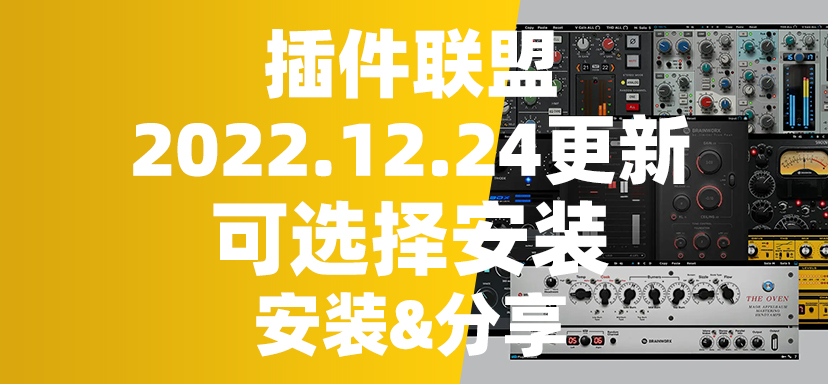 插件联盟2022.12.24最新完整版 可以选择安装-彦逸分享小站